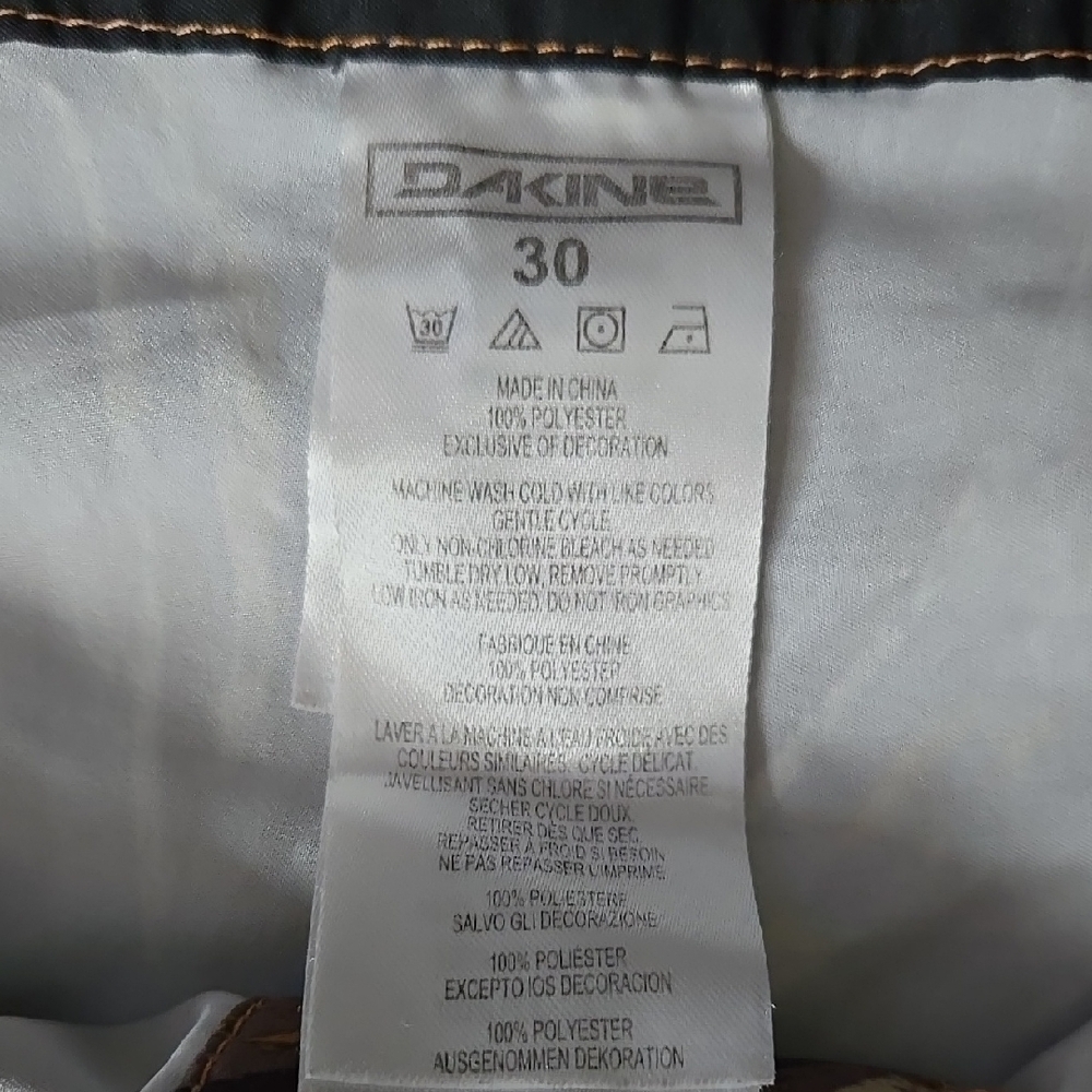 Dakine sz 30 "   Board Shorts EUC Gold/Brown 10" - Picture 3 of 6
